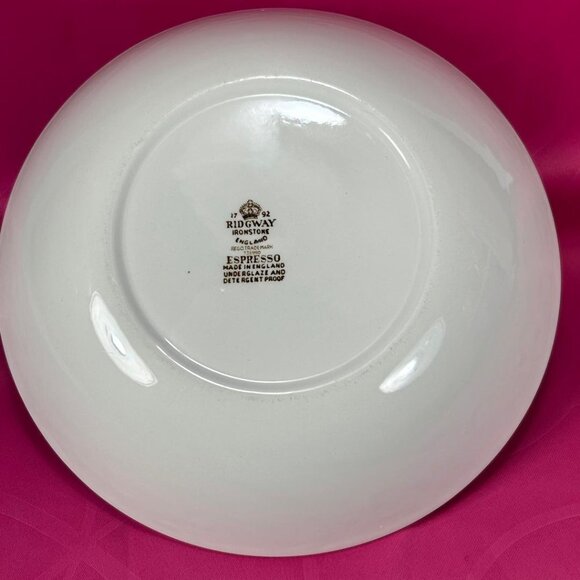 Ridgway UK Ironstone Espresso vegetable serving bowl - Picture 4 of 5